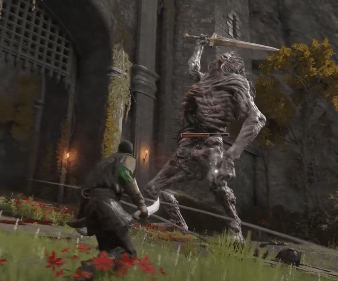 Stormgate troll fright in Elden Ring from misternoobie's let's play.