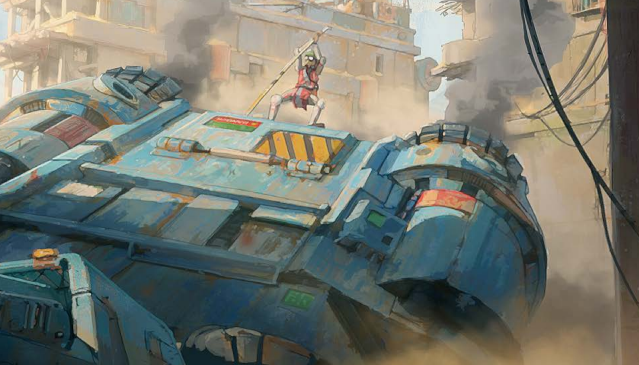 Salvagers cracks open the hull of a ship.